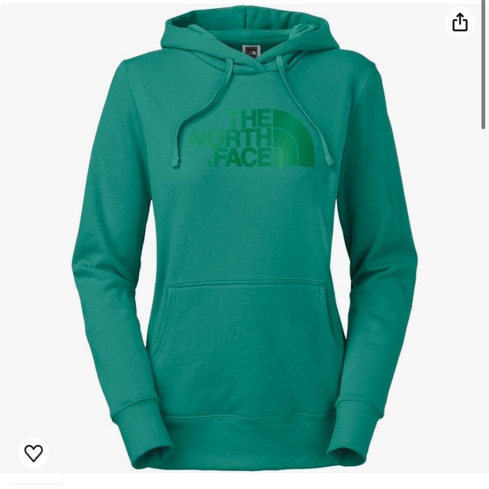 North Face half dome hoodie in fanfare green